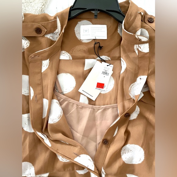 NEW Banana Republic Heritage woman’s maxi sheer shirt dress size 0 - Picture 4 of 6